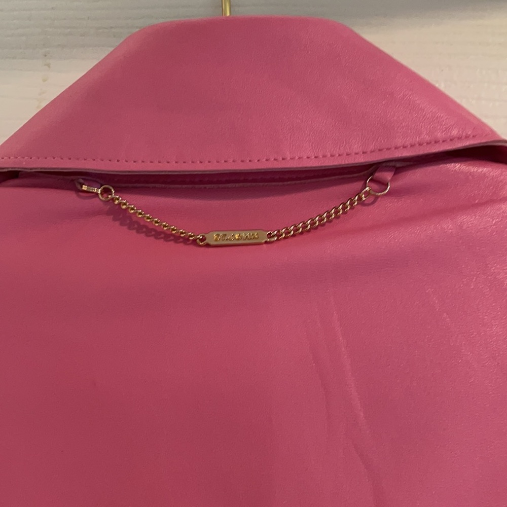 * St John Sport by Marie Gray pink leather jacket Sm - Picture 3 of 14